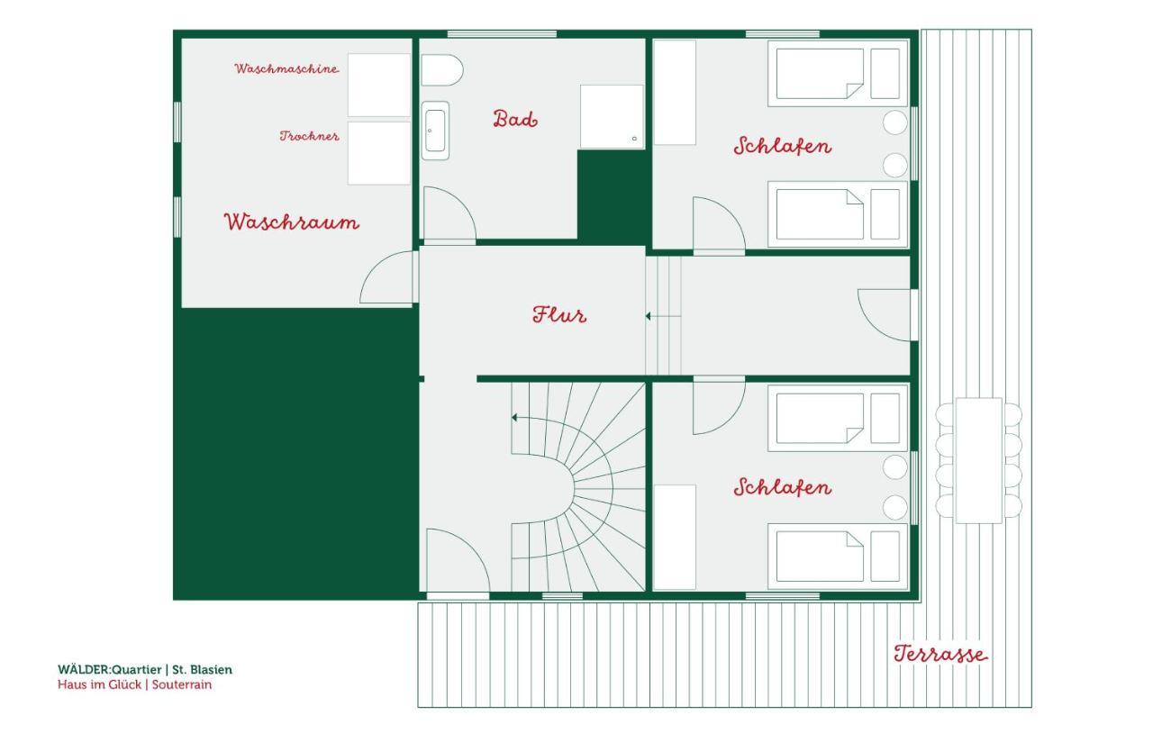 Waelder: Quartier Haus Im Glueck Villa St. Blasien Ngoại thất bức ảnh